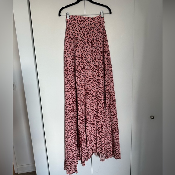 Alexis Floral Print Full Length Wrap Skirt - Picture 5 of 12